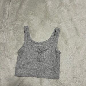 Gray Sleeveless Women's Top